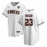 Men's Arizona Diamondbacks #23 Zac Gallen White 2023 World Series Cool Base Stitched Jersey Dzhi,baseball caps,new era cap wholesale,wholesale hats